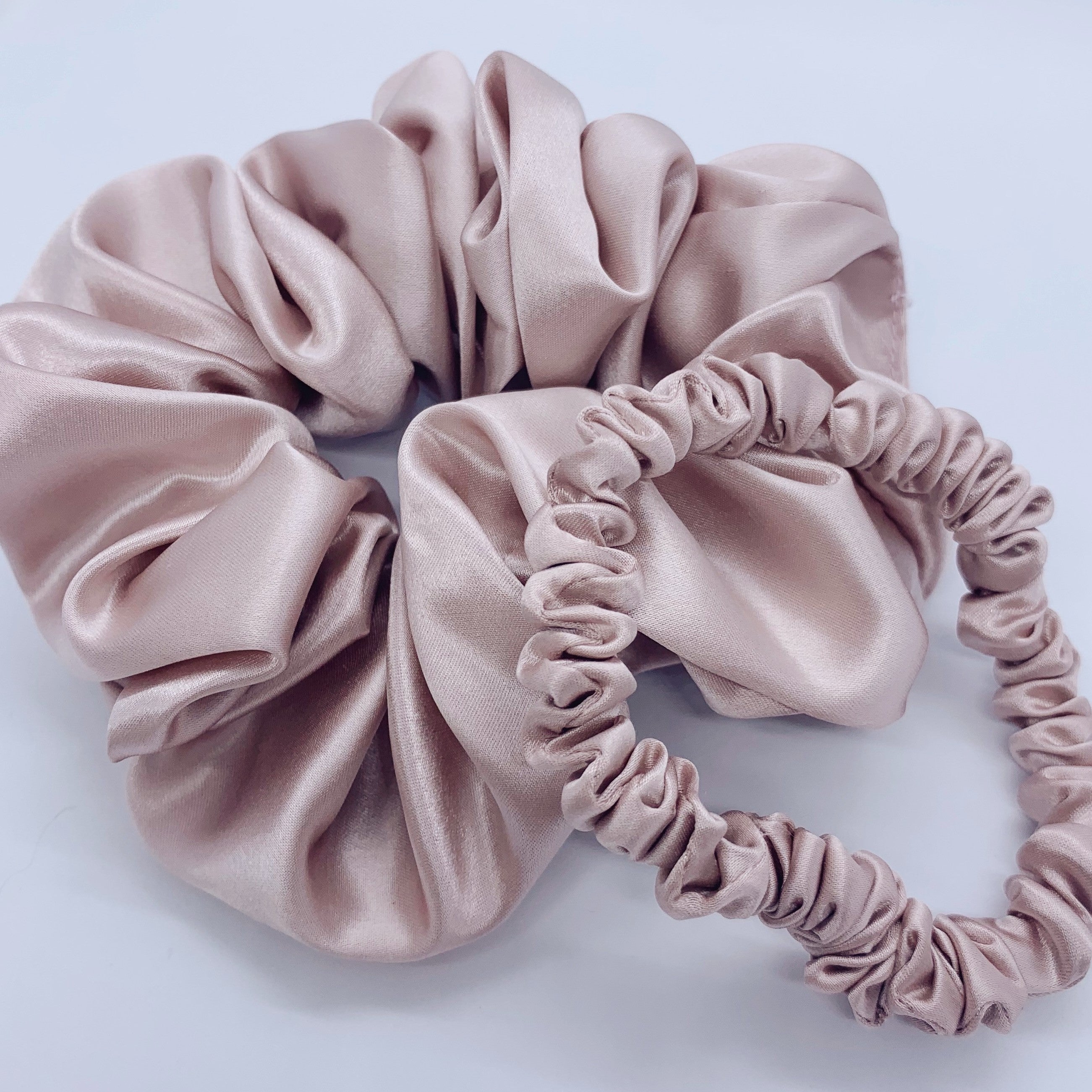 Silk Scrunchie Duo
