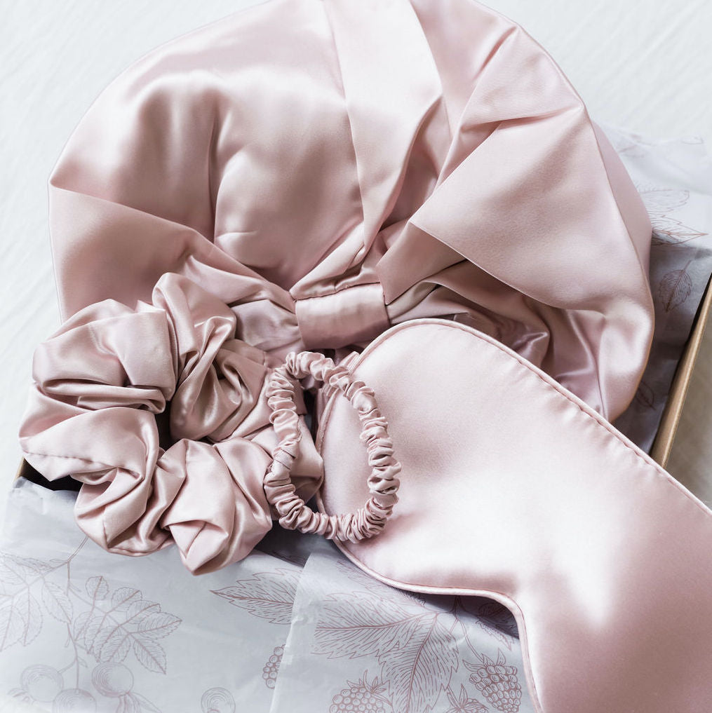 Luxury Silk Sleep Bonnet Gift Set