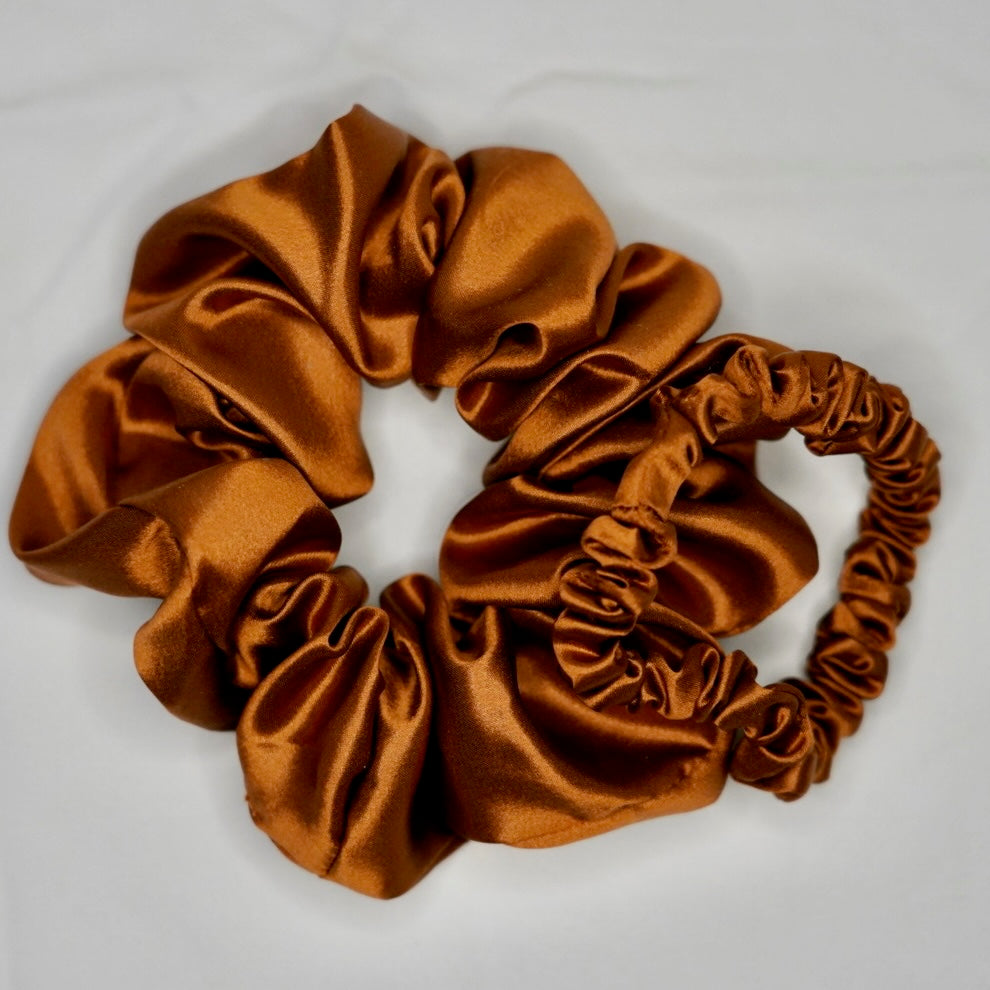 Silk Scrunchie Duo
